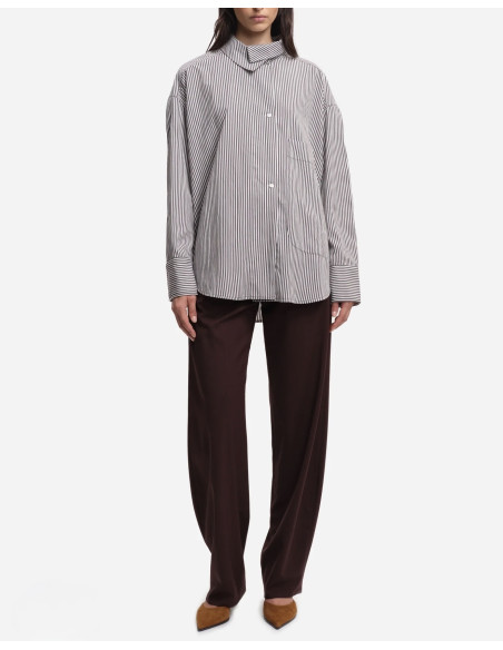 MARGAUX LONNBERG Chemise FINLAY Grey Stripes
