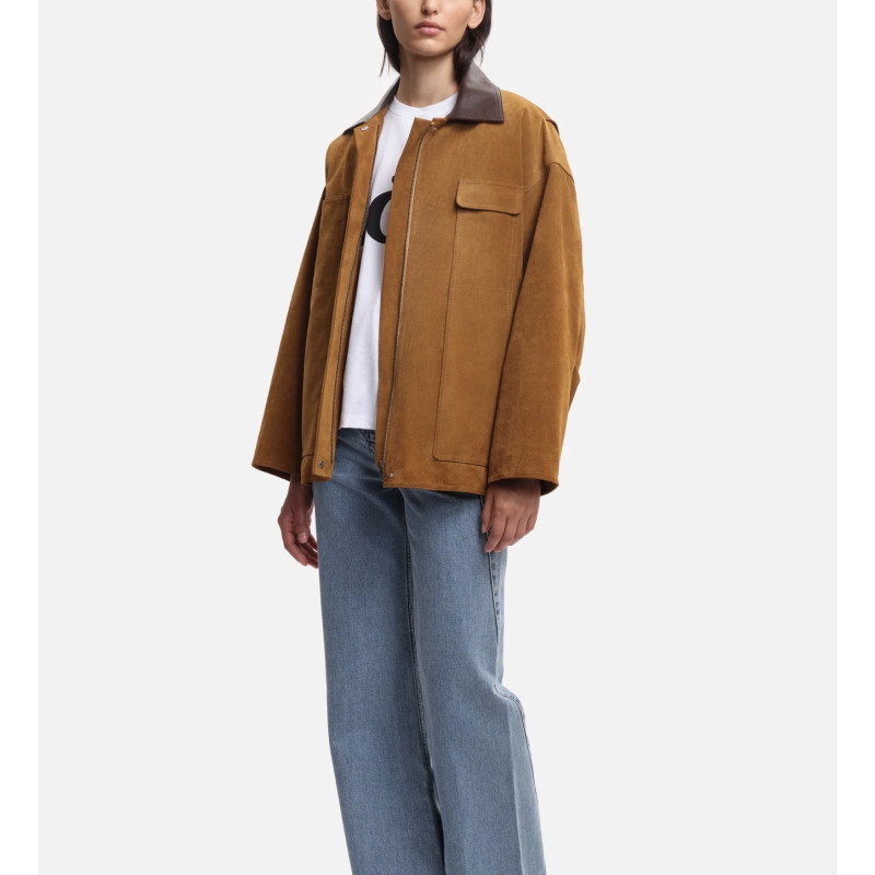 MARGAUX LONNBERG Blouson ASPEN Cognac