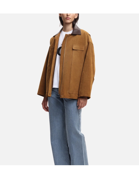 MARGAUX LONNBERG Blouson ASPEN Cognac