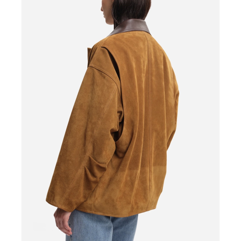 MARGAUX LONNBERG Blouson ASPEN Cognac