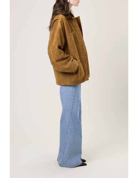 MARGAUX LONNBERG Blouson ASPEN Cognac