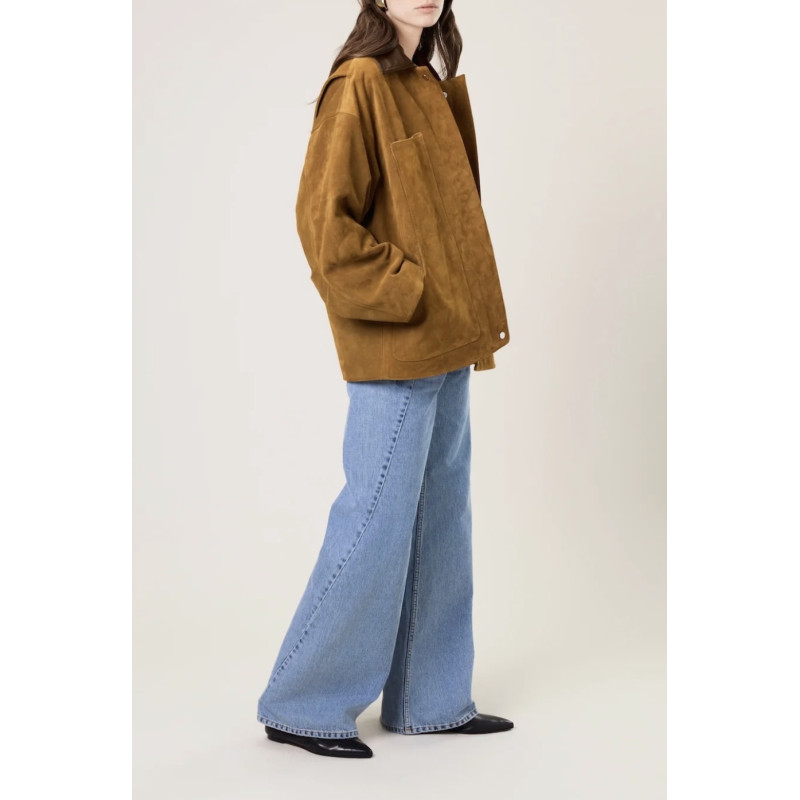 MARGAUX LONNBERG Blouson ASPEN Cognac