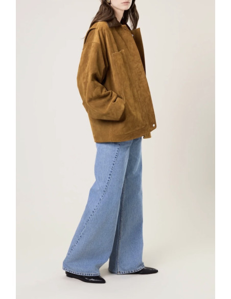 MARGAUX LONNBERG Blouson ASPEN Cognac