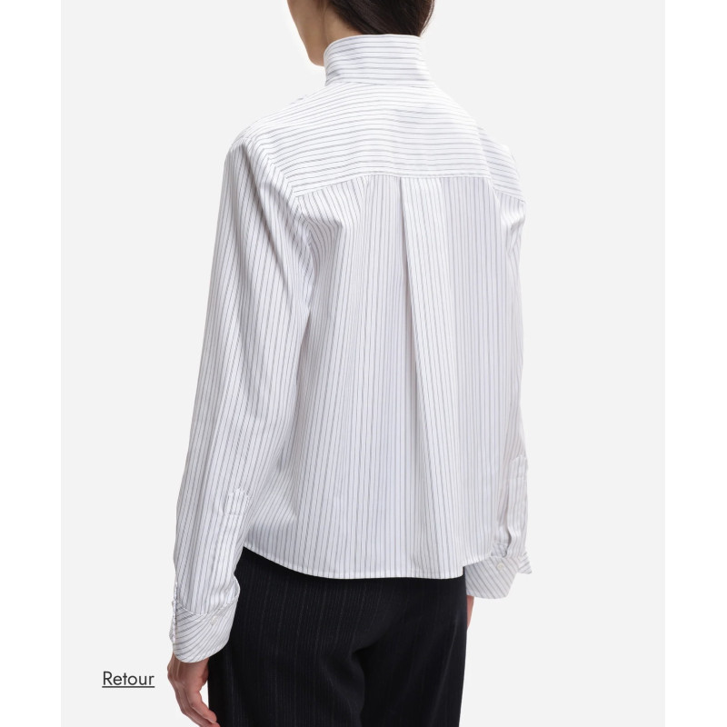 MARGAUX LONNBERG Chemise JONAS Black Stripes