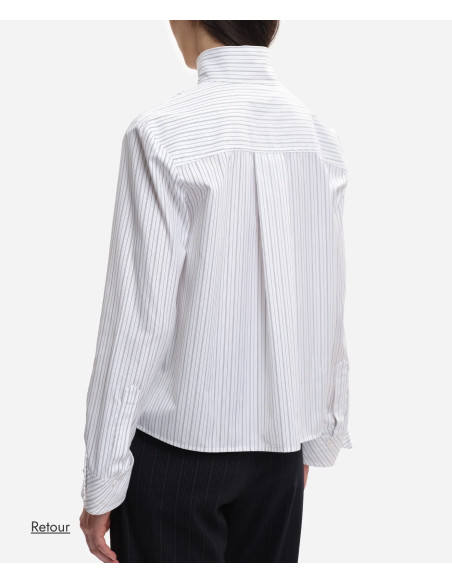 MARGAUX LONNBERG Chemise JONAS Black Stripes