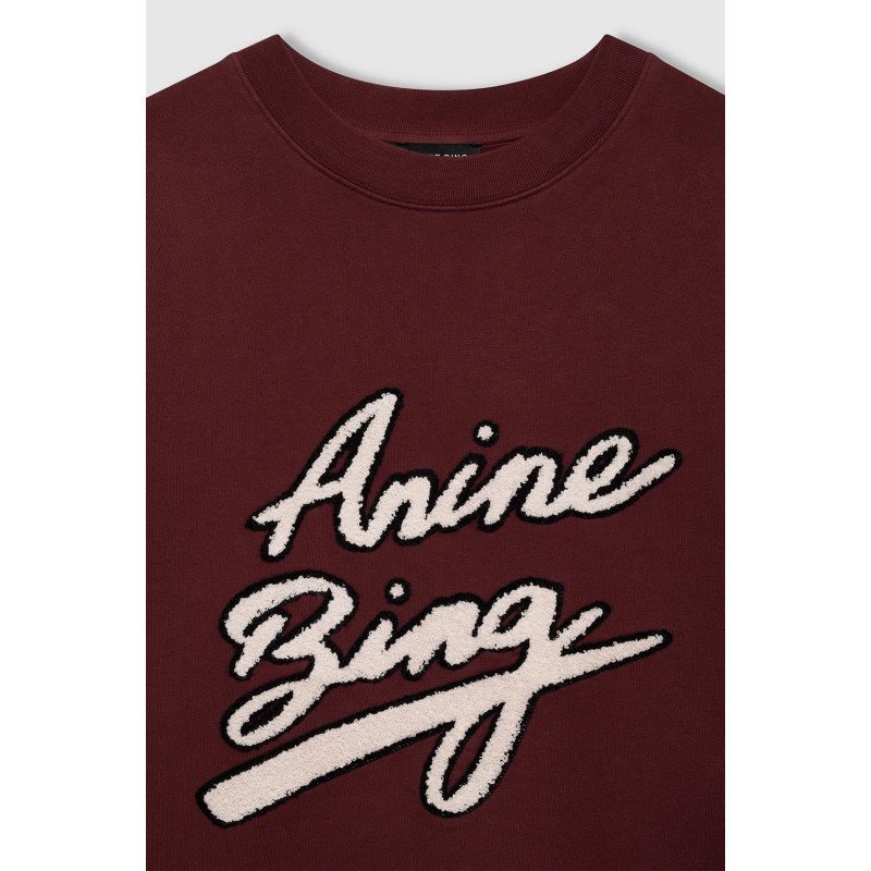 ANINE BING Sweatshirt MILES Chenille Signature