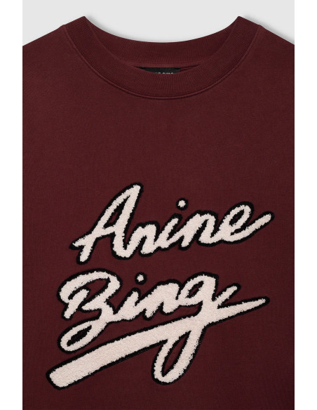ANINE BING Sweatshirt MILES Chenille Signature