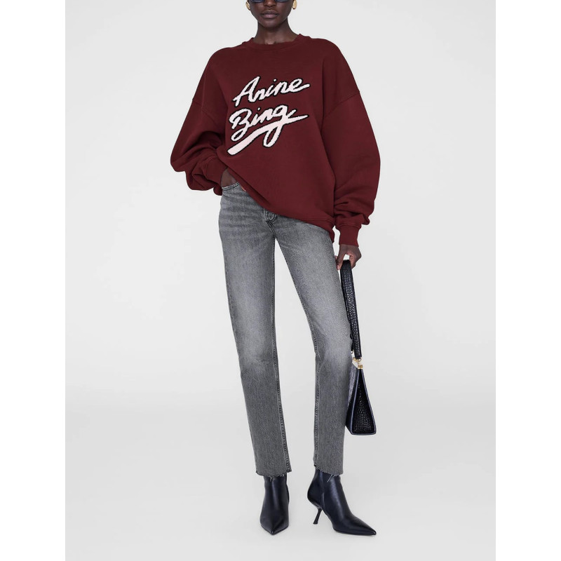 ANINE BING Sweatshirt MILES Chenille Signature