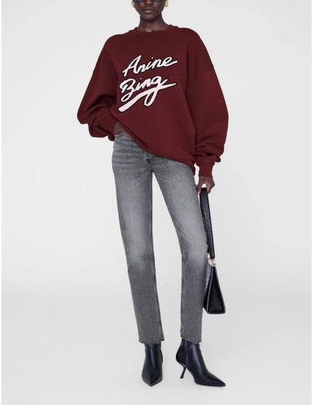 ANINE BING Sweatshirt MILES Chenille Signature