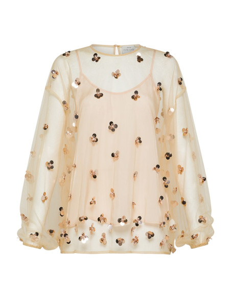 forte_forte Blouse brodée "petites étoiles"