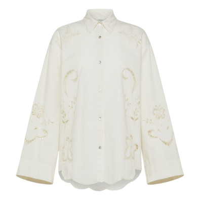 forte_forte Chemise brodée "mémoires d'enfance"