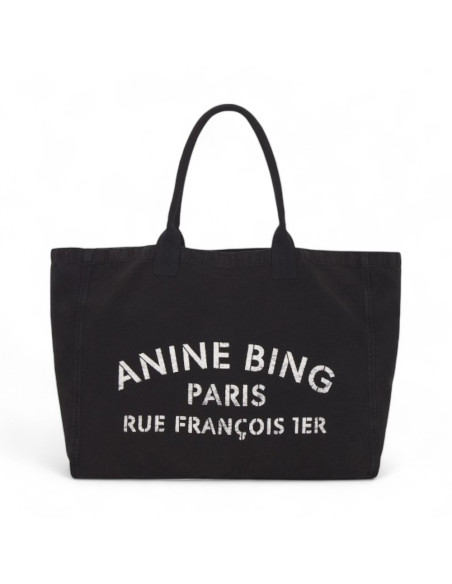 ANINE BING Sac LEO CANVAS TOTE