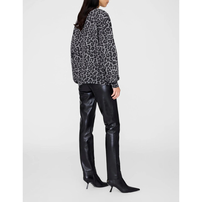 ANINE BING Sweatshirt MILES Grey Leopard