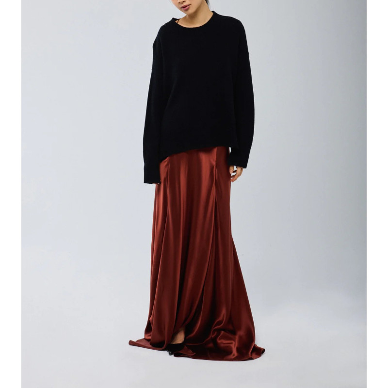 MAJESTIC FILATURES Pull Noir Col Rond