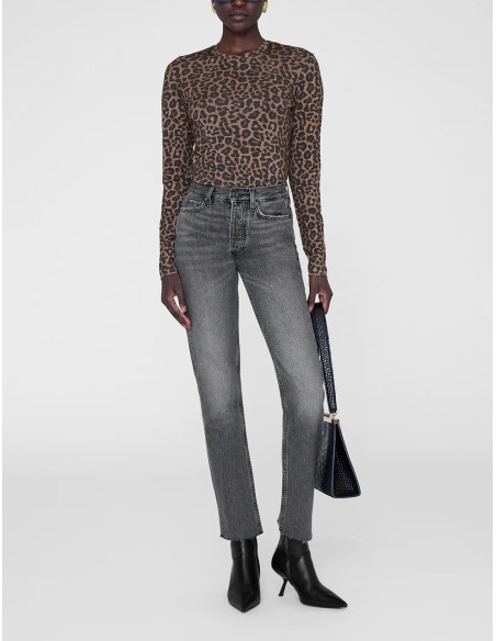 ANINE BING T-Shirt SYLVIE Leopard