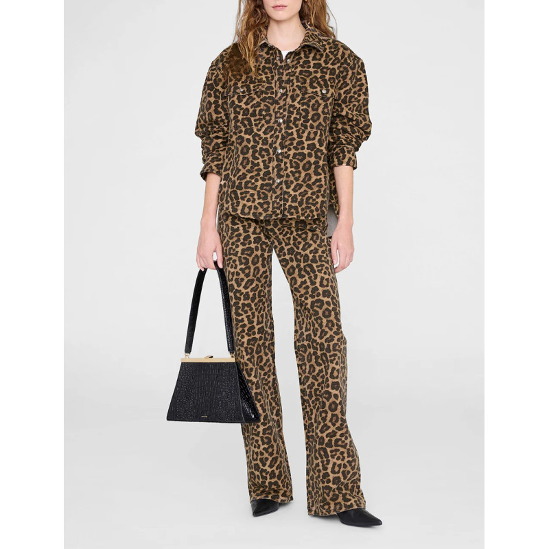 ANINE BING Chemise PAXTON Leopard