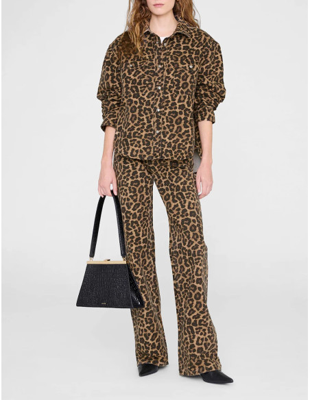 ANINE BING Chemise PAXTON Leopard