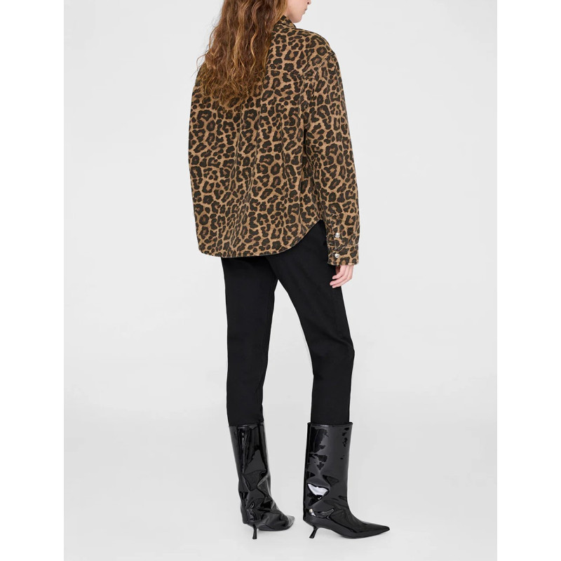 ANINE BING Chemise PAXTON Leopard