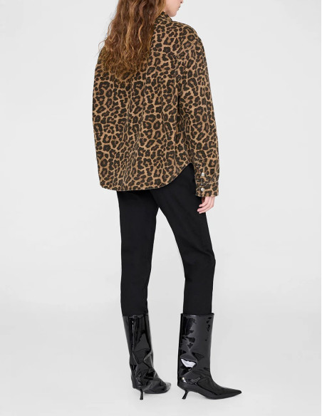 ANINE BING Chemise PAXTON Leopard