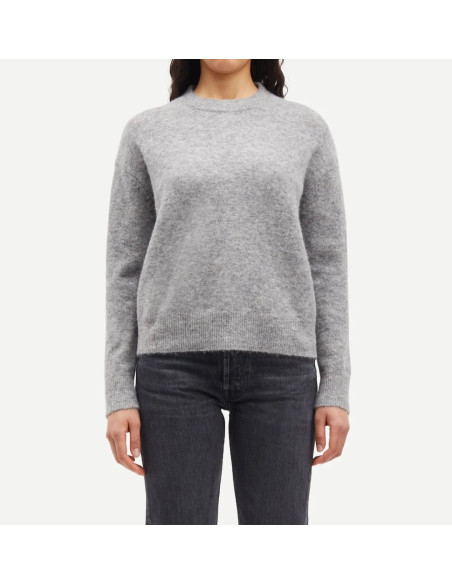 SAMSOE SAMSOE pull ANOUR O-N grey