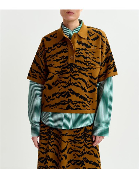 ESSENTIEL ANTWERP Polo INTARSIA