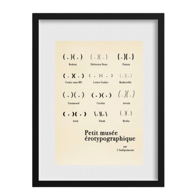 L'INDÉPRIMEUSE Affiche EROTYPOGRAPHIQUE
