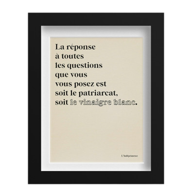 L'INDÉPRIMEUSE Affiche LA REPONSE