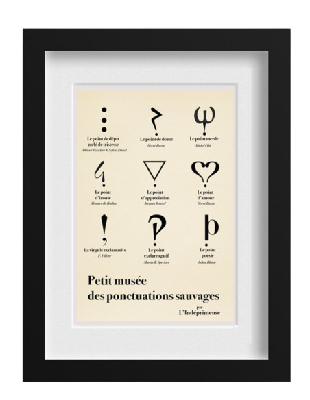 L'INDÉPRIMEUSE Affiche LA PONCTUATION