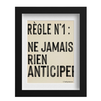 L'INDÉPRIMEUSE Affiche RÈGLE N°1
