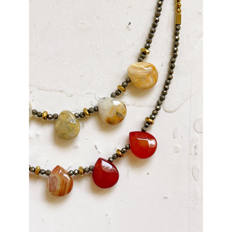 MAISON 91 Collier OLIVIA Cornaline