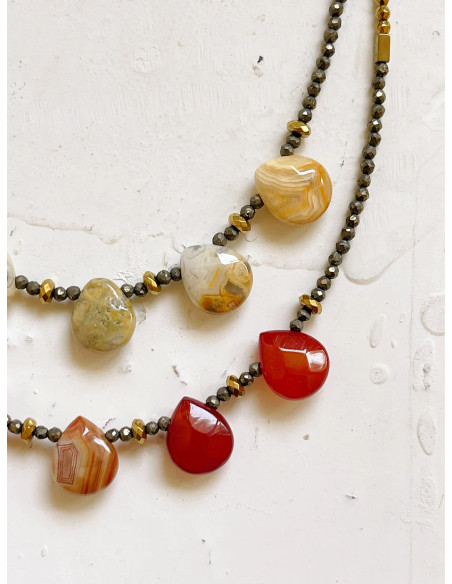 MAISON 91 Collier OLIVIA Cornaline