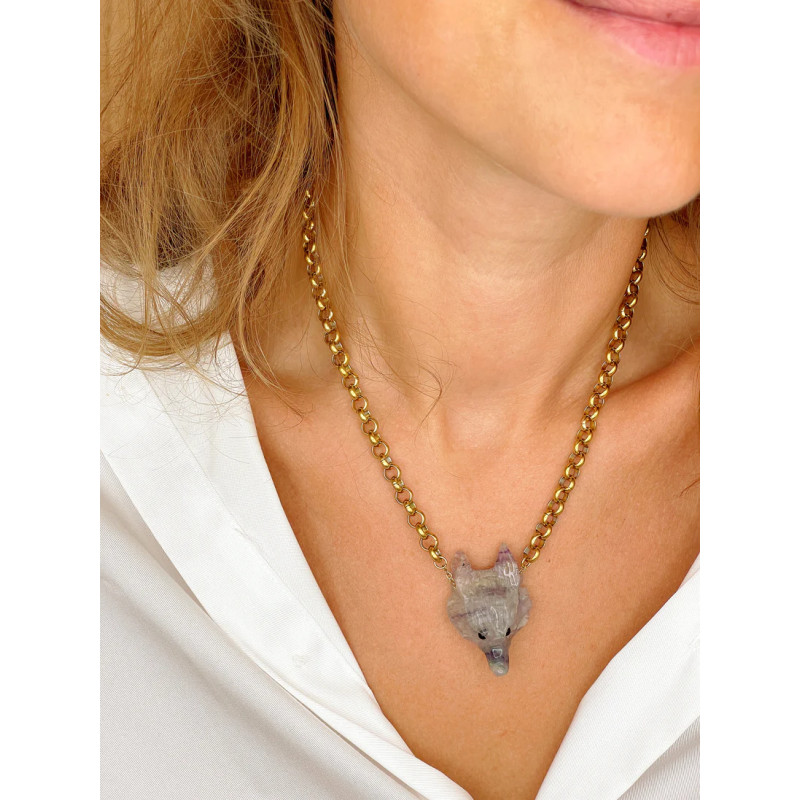 MAISON 91 Collier ROCH Fluorite