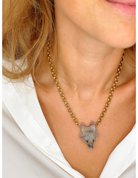 MAISON 91 Collier ROCH Fluorite