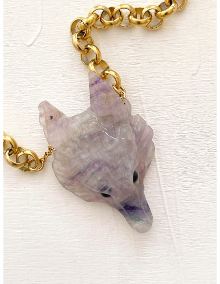 MAISON 91 Collier ROCH Fluorite