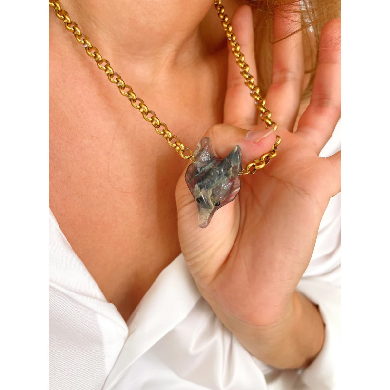 MAISON 91 Collier ROCH Fluorite