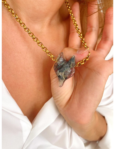 MAISON 91 Collier ROCH Fluorite