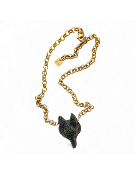 MAISON 91 Collier ROCH Jaspe sang de dragon