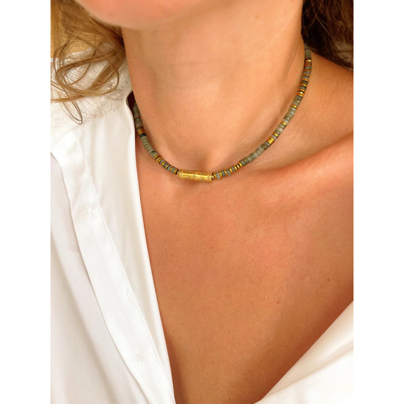 MAISON 91 Collier SVEN Labradorite