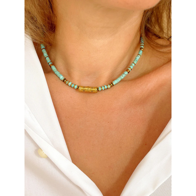 MAISON 91 Collier SVEN Turquoise
