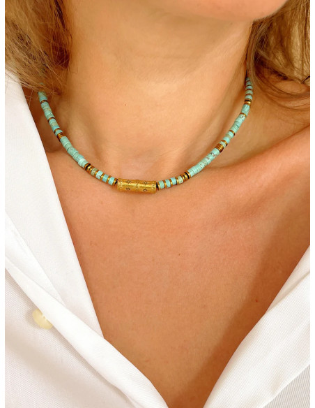 MAISON 91 Collier SVEN Turquoise