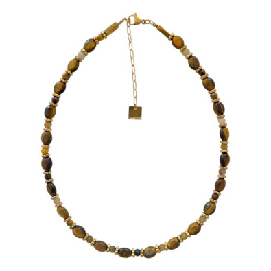 MAISON 91 Collier TALINE Oeil de tigre