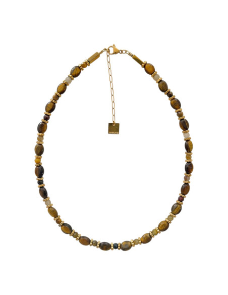 MAISON 91 Collier TALINE Oeil de tigre