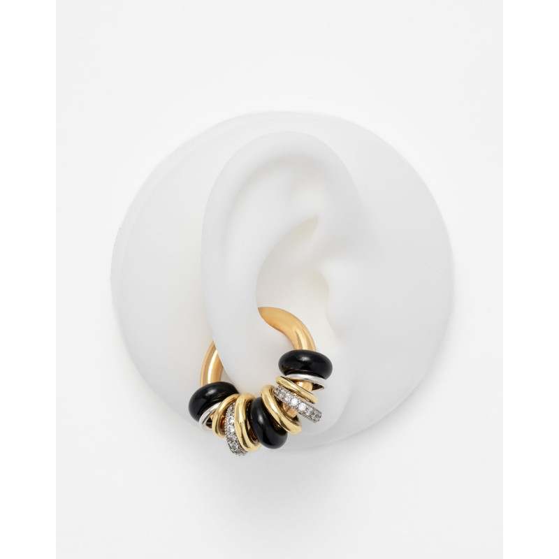 SIGAL Earcuff EYELET SHINY Black