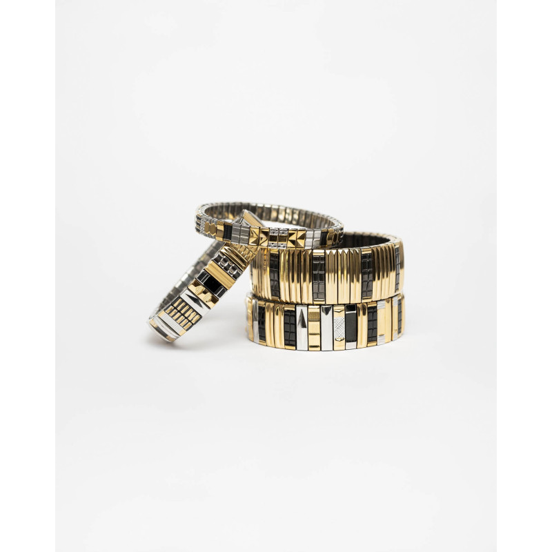 SIGAL Bracelet SIG18 Stripes Gold & Black