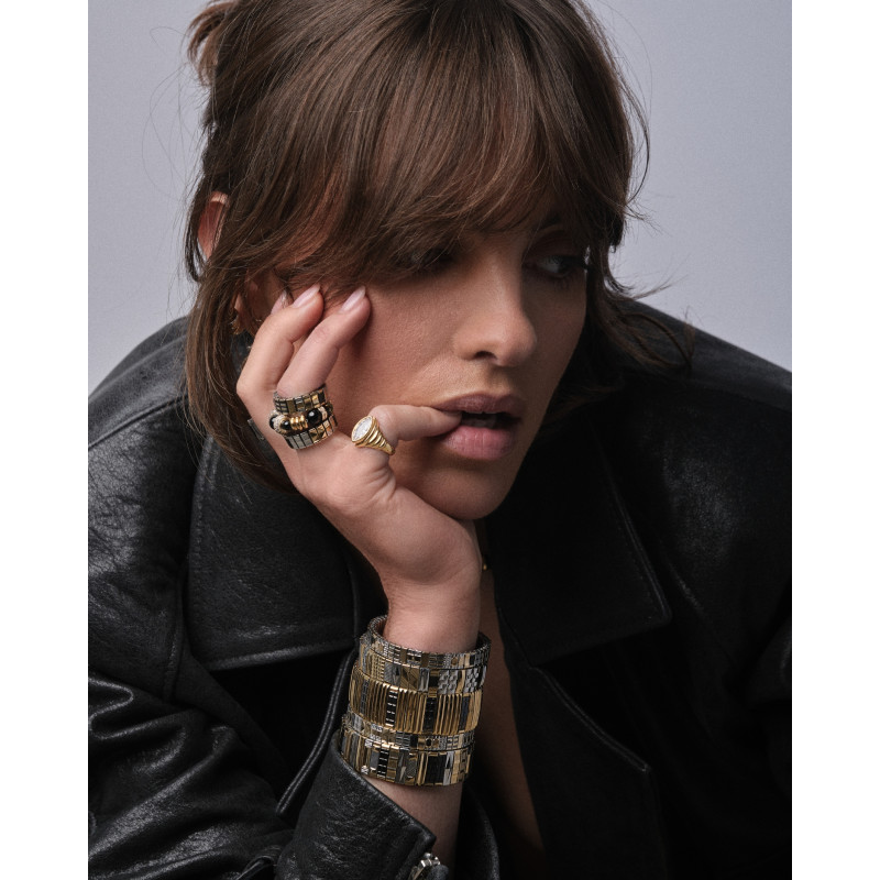 SIGAL Bracelet SIG18 Stripes Gold & Black