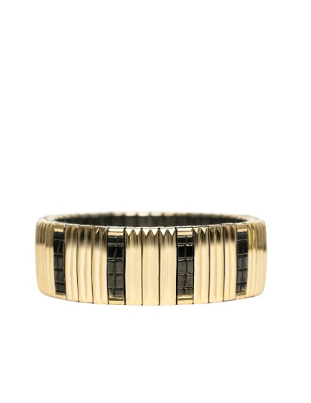 SIGAL Bracelet SIG18 Stripes Gold & Black