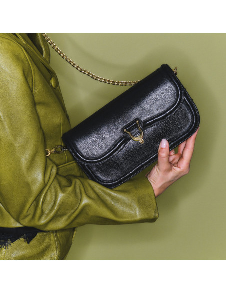 CLARIS VIROT Sac MANON Baguette Noir