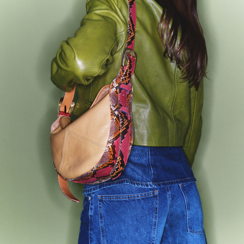 CLARIS VIROT Sac ESTELLE Python Rosavande