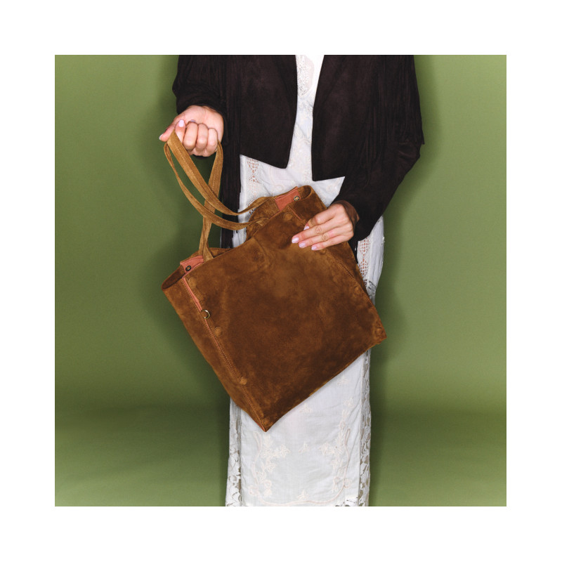 CLARIS VIROT Sac JOSEPH Tabac Terracota