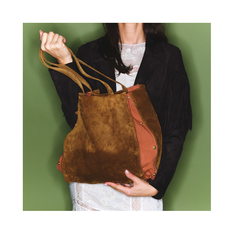 CLARIS VIROT Sac JOSEPH Tabac Terracota